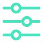 3 boutons de réglage