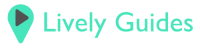 Logo Lively Guides vert avec texte